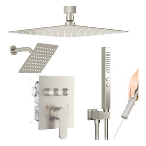 Shower Faucet Set - Brushed Nickel